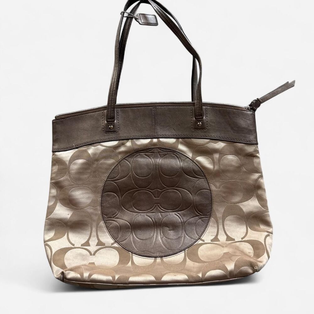 Coach Women's Brown and Tan Bag